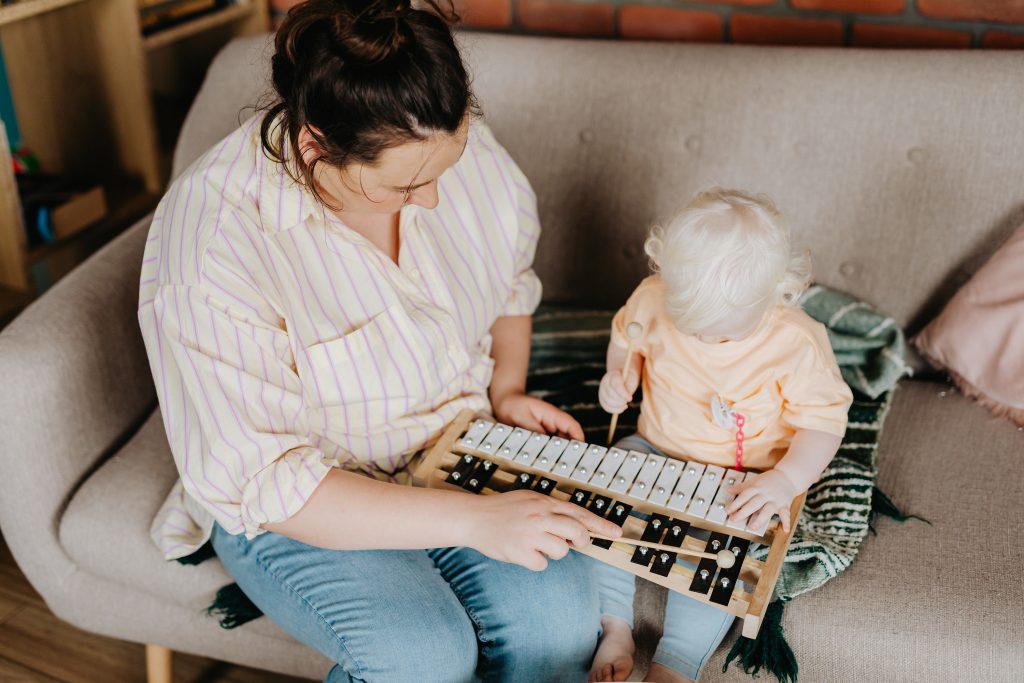 Muziek op schoot